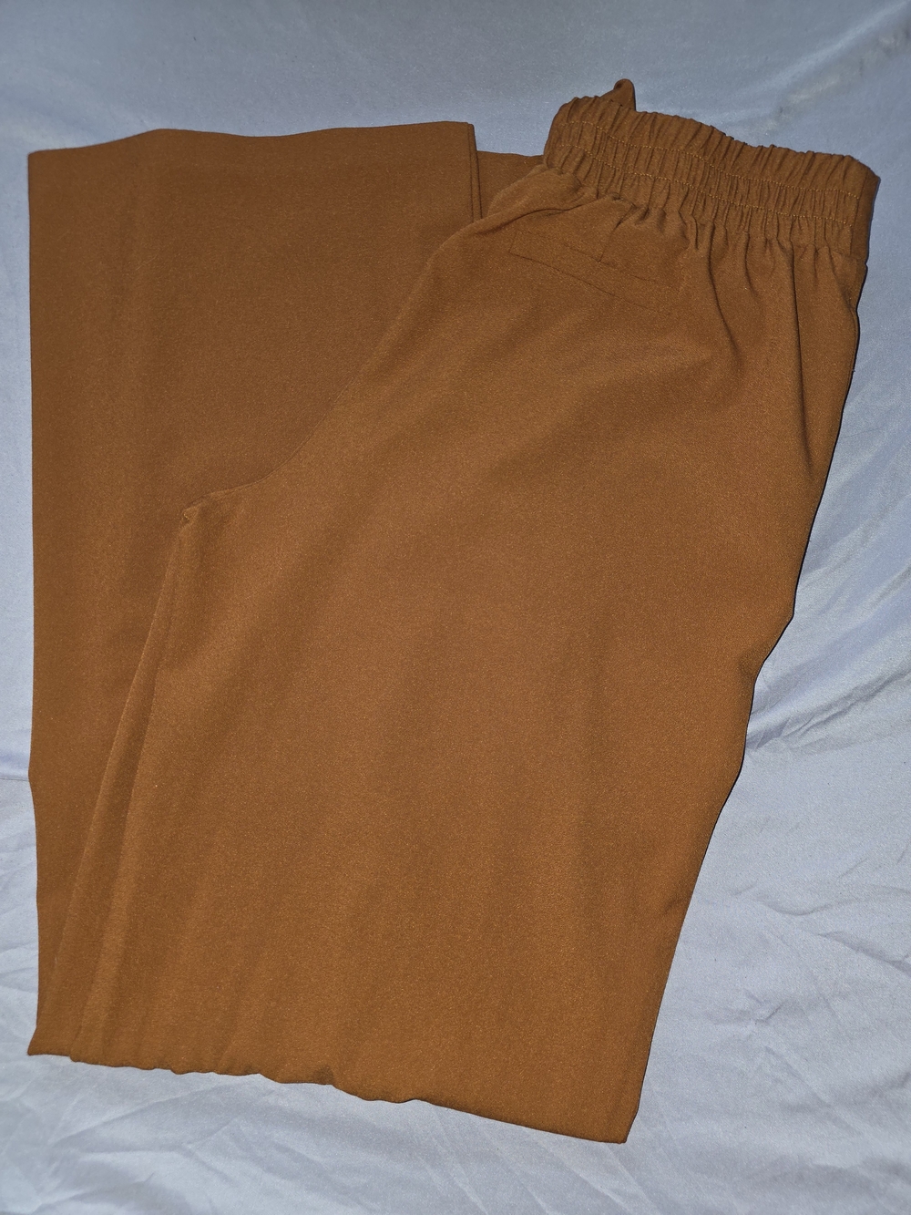 Women's Elastic Waist Dress Slacks - Burnt Orange